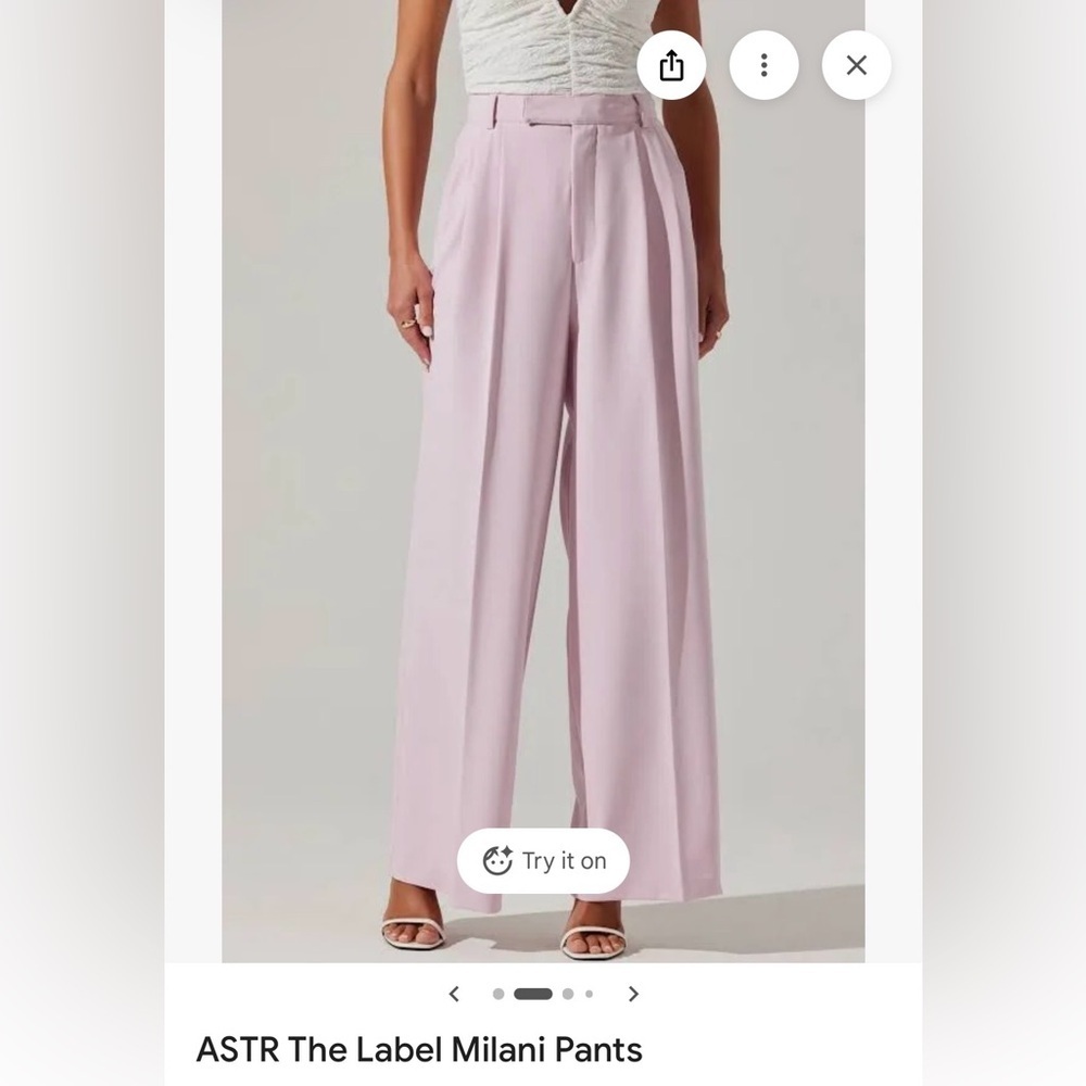Astr Light Pink Cropped Pants